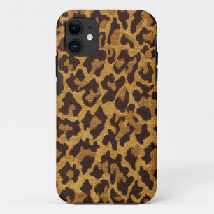 RAB Rockabilly Leopard Print Brown Gold iPhone 11 Hoesje