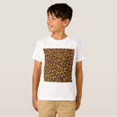 RAB Rockabilly Leopard Print Brown Gold T-shirt (Voorkant volledig)