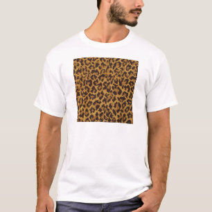 RAB Rockabilly Leopard Print Brown Gold T-shirt