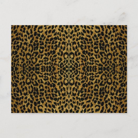 RAB Rockabilly Leopard Print Gifts Briefkaart (Voorkant)