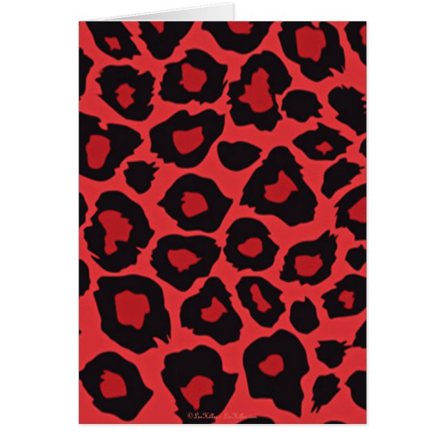 RAB Rockabilly Leopard Print Red Black (Voorkant)