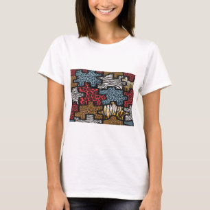 RAB Rockabilly Leopard Zebra Puzzle Print Giften T-shirt