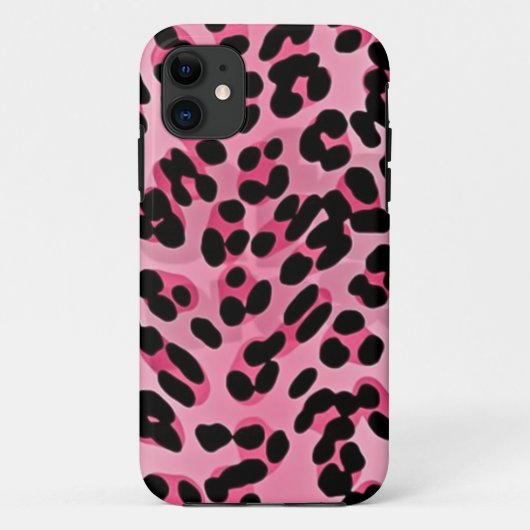 RAB Rockabilly Pink Cheetah Print Case-Mate iPhone Case (Achterkant)