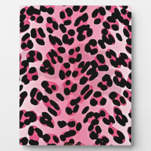 RAB Rockabilly Pink Cheetah Print Fotoplaat