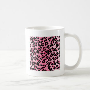 RAB Rockabilly Pink Cheetah Print Koffiemok