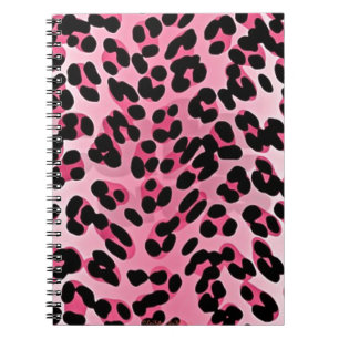 RAB Rockabilly Pink Cheetah Print Notitieboek