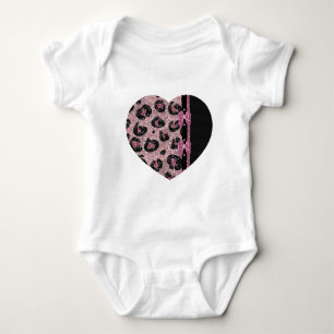 RAB Rockabilly Pink Leopard Print Ribbon Bows Romper