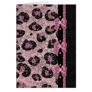 RAB Rockabilly Pink Leopard Ribbon Bows