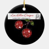 RAB Rockabilly Rozen, Love & Lipstick Keramisch Ornament (Achterkant)