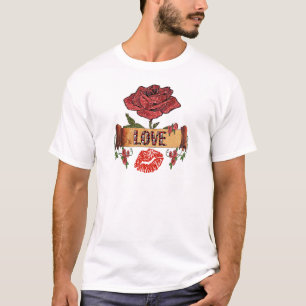 RAB Rockabilly Rozen, Love & Lipstick T-shirt