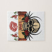 RAB Rockabilly Skull Rozen Love Lipstick Legpuzzel (Horizontaal)