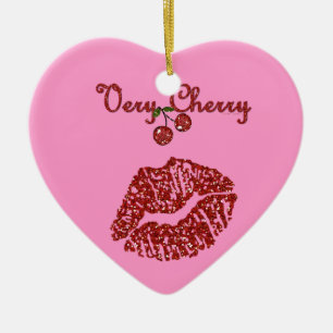 RAB Rockabilly Very Cherry Kiss Keramisch Ornament