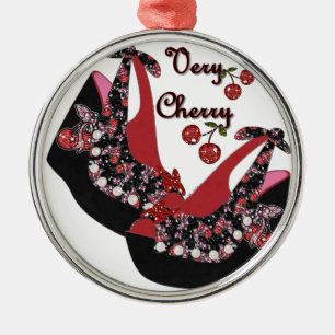 RAB Rockabilly Very Cherry Schoenen Metalen Ornament
