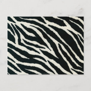 RAB Rockabilly Zebra Print Black & White Briefkaart