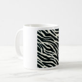 RAB Rockabilly Zebra Print Black & White Koffiemok (Voorkant links)