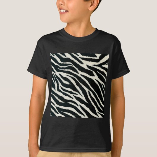 RAB Rockabilly Zebra Print Black & White T-shirt (Voorkant)