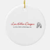 RAB Rockabilly Zeer Cherry Cherries Black Keramisch Ornament (Achterkant)