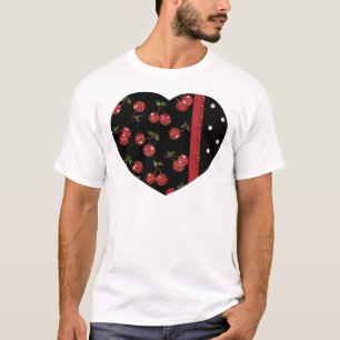RAB Rockabilly Zeer Cherry Cherries Black T-shirt