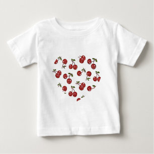 RAB Rockabilly Zeer Cherry Cherry Cherries op Whit