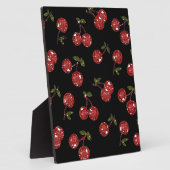 RAB Rockabilly Zeer Cherry Cherry Cherries op zwar Fotoplaat (Zijkant)