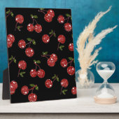 RAB Rockabilly Zeer Cherry Cherry Cherries op zwar Fotoplaat (Zijkant)