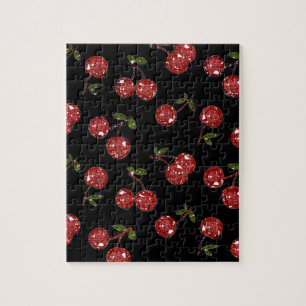 RAB Rockabilly Zeer Cherry Cherry Cherries op zwar Legpuzzel