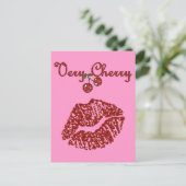 RAB Rockabilly Zeer Cherry Kiss Briefkaart (Staand voorkant)