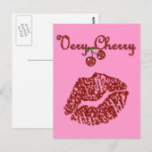 RAB Rockabilly Zeer Cherry Kiss Briefkaart (Voorkant / Achterkant)