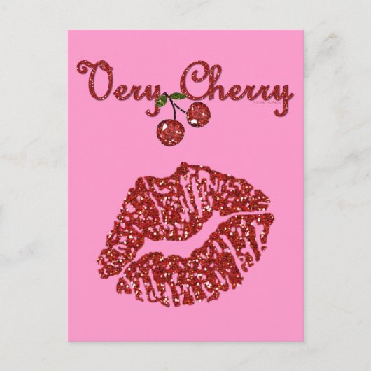 RAB Rockabilly Zeer Cherry Kiss Briefkaart (Voorkant)