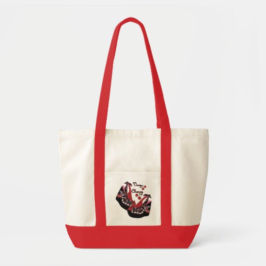 RAB Rockabilly Zeer Cherry Shoes Tote Bag (Voorkant)