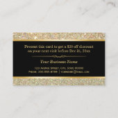 Rabais Coupon Beauté Salon Floral Gold Parties sci (Dos)