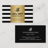 Rabais Coupon Coiffeur Salon Gold Black Ciseaux (Devant / Derrière)