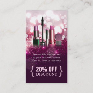 Rabais Coupon maquillage artiste rose beauté Parti