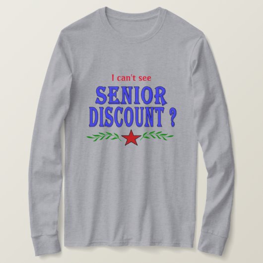 Rabais pour seniors ? T-shirts (Design devant)