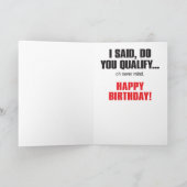 Rabais seniors Carte d'anniversaire humoristique (Intérieur)