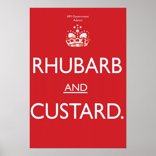 rabarber en douane poster (Voorkant)