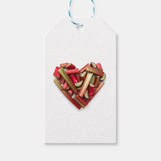 Rabarber Heart Cadeaulabel (Voorkant)