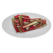 Rabarber Heart Snijplank (Hoek)