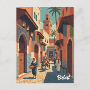 Rabat Marokko Reisansichtkaart Briefkaart