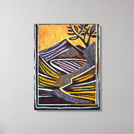 Rabaul - Uitgerekte canvasprint Canvas Afdruk