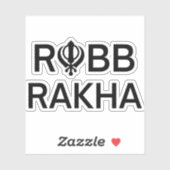 Rabb Rakha Punjabi Sikh Sticker (Vel)