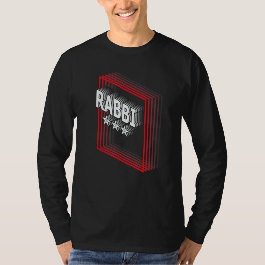 Rabbi Job Title Appreciation Retro T-shirt (Voorkant)