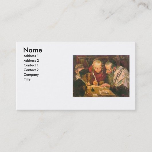 Rabbi of Rav Visitekaartje (Voorkant)