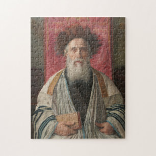 Rabbi - Painting door Isador Kaufmann - Circa 1920 Legpuzzel