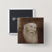 Rabbi Yosef Yitzchak Schenersohn Vierkante Button 5,1 Cm (Voorkant /achterkant)