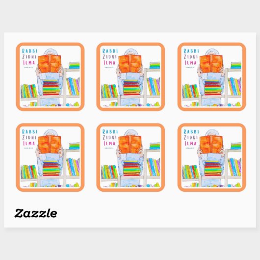 Rabbi Ziddni Ilma - Stickers Carrés (Feuille)