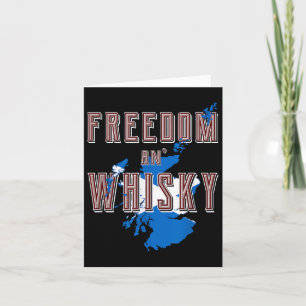 Rabbie Burns Quote Vrijheid Whisky Schotse kleuren Kaart