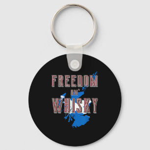 Rabbie Burns Quote Vrijheid Whisky Schotse kleuren Sleutelhanger