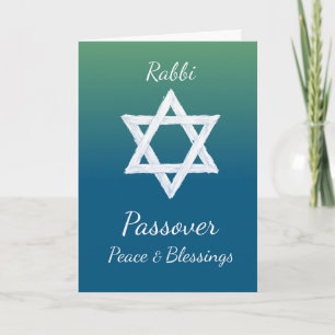 Rabbijn Pesach Vredes Zegeningen Ster van David Kaart