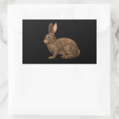 Rabbit 2 rechthoekige sticker (Tas)